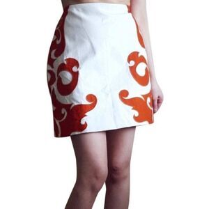 REVOLVE Anthropologie Virginia Vanessa Flame Mini Skirt